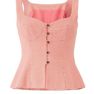 MARA HOFFMAN top detailed with dainty buttons.